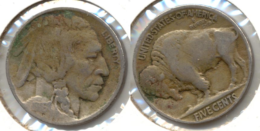1916 Buffalo Nickel VG-8 m Green Matter