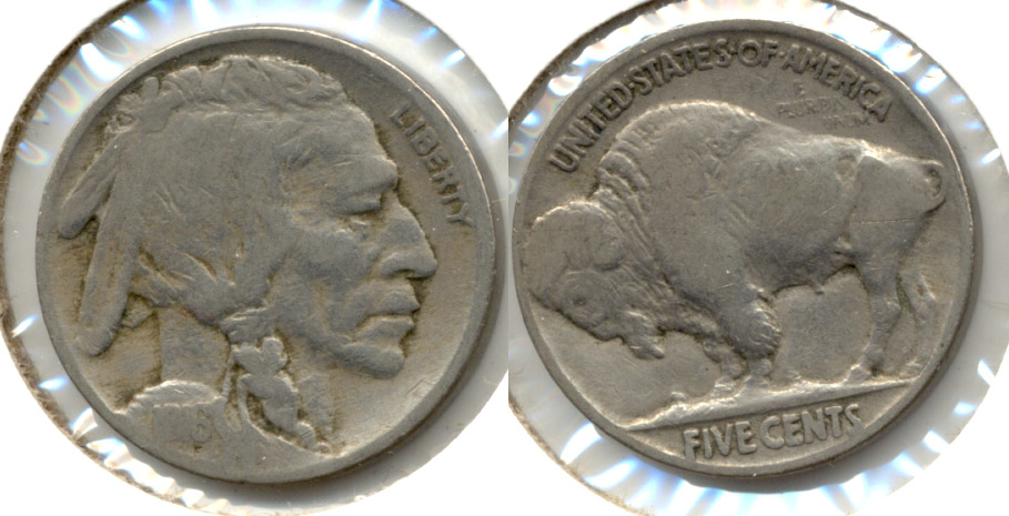 1916 Buffalo Nickel VG-8 o Reverse Scratch