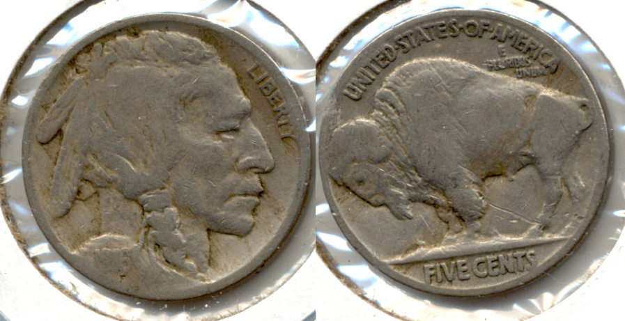 1916 Buffalo Nickel VG-8 v Reverse Scratch