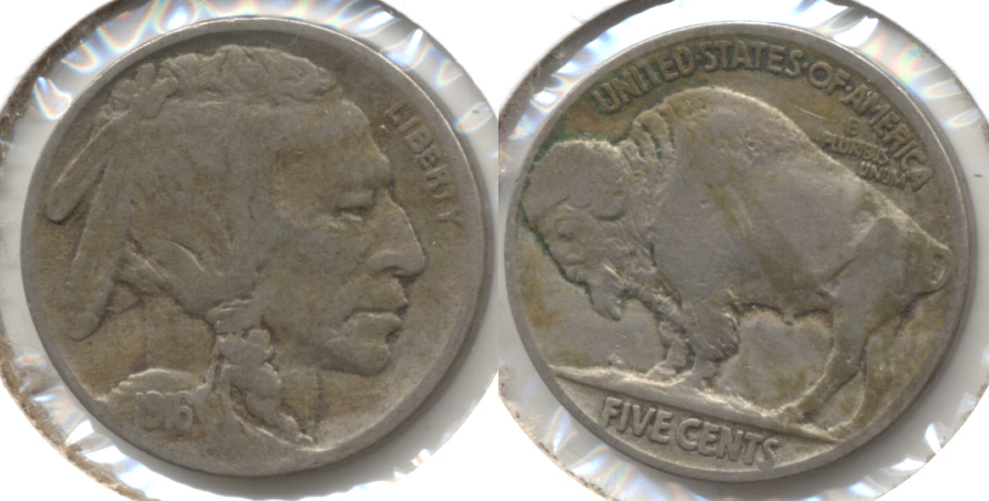 1916 Buffalo Nickel VG-8 x