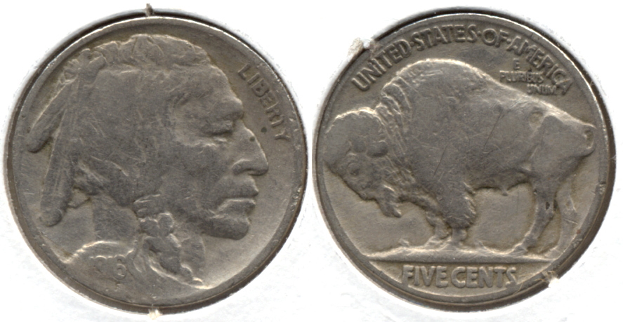 1916 Buffalo Nickel VG-8 z