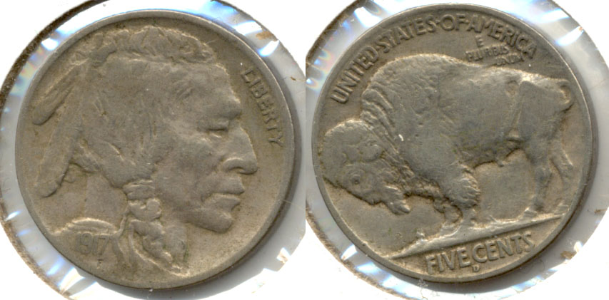 1917-D Buffalo Nickel Fine-12
