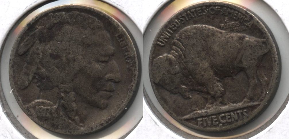 1917-S Buffalo Nickel Good-4 Ugly