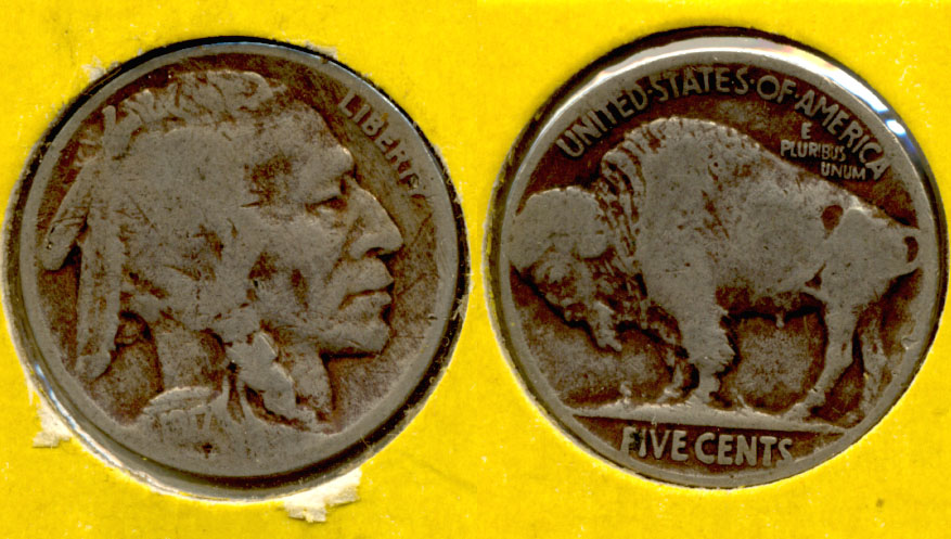 1917 Buffalo Nickel AG-3 x