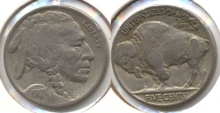 1917 Buffalo Nickel Fine-12 k Slight Porosity