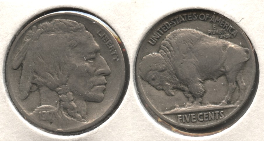 1917 Buffalo Nickel Fine-12 #q
