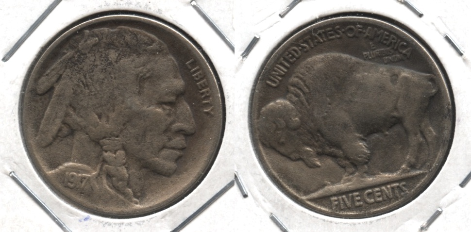 1917 Buffalo Nickel Fine-12 #u