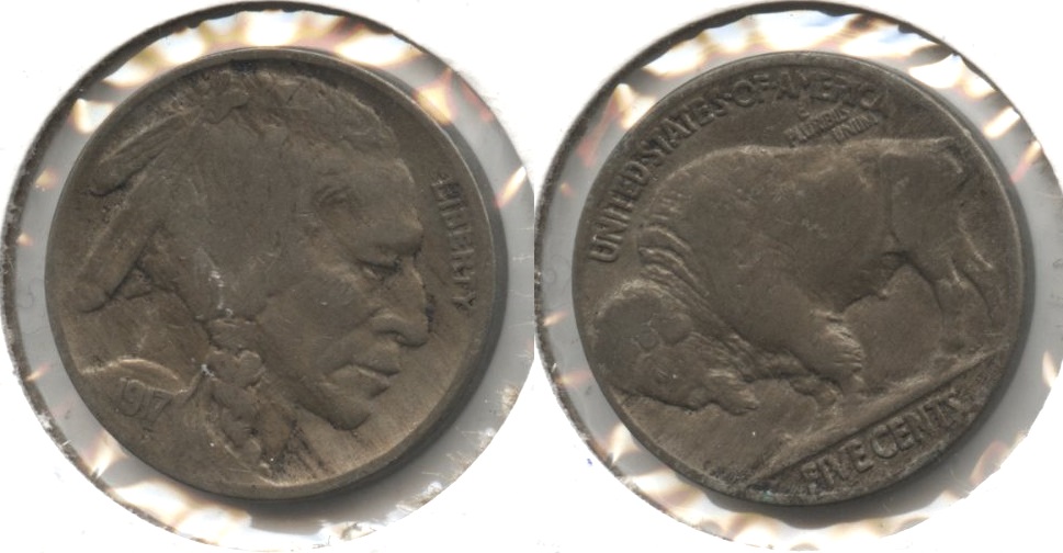 1917 Buffalo Nickel Fine-12 #y
