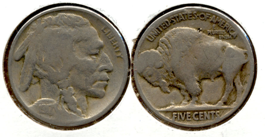 1917 Buffalo Nickel Good-4 aj