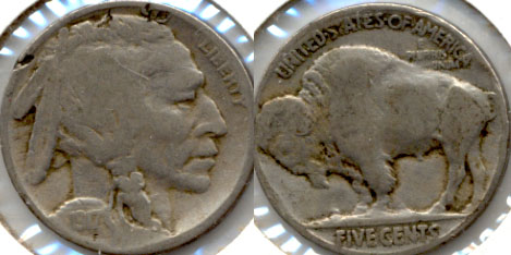 1917 Buffalo Nickel Good-4 c Digs