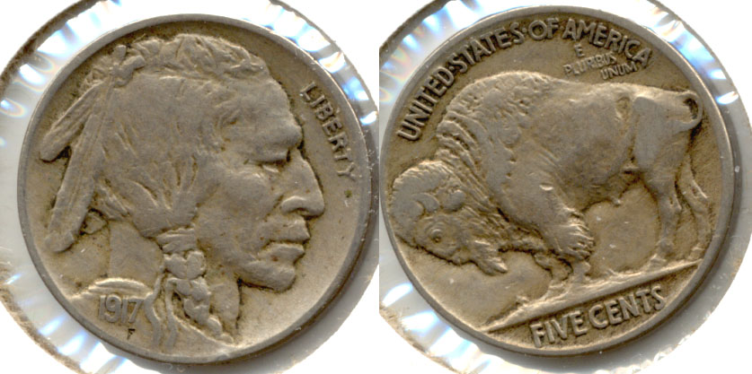 1917 Buffalo Nickel VF-20 b