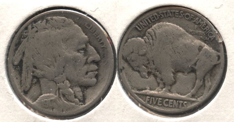 1917 Buffalo Nickel VG-8 #ad