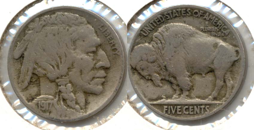 1917 Buffalo Nickel VG-8 h