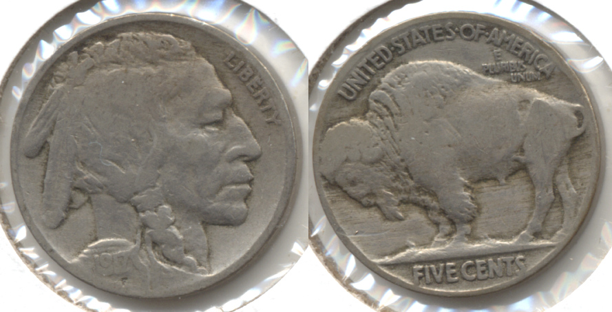 1917 Buffalo Nickel VG-8 t
