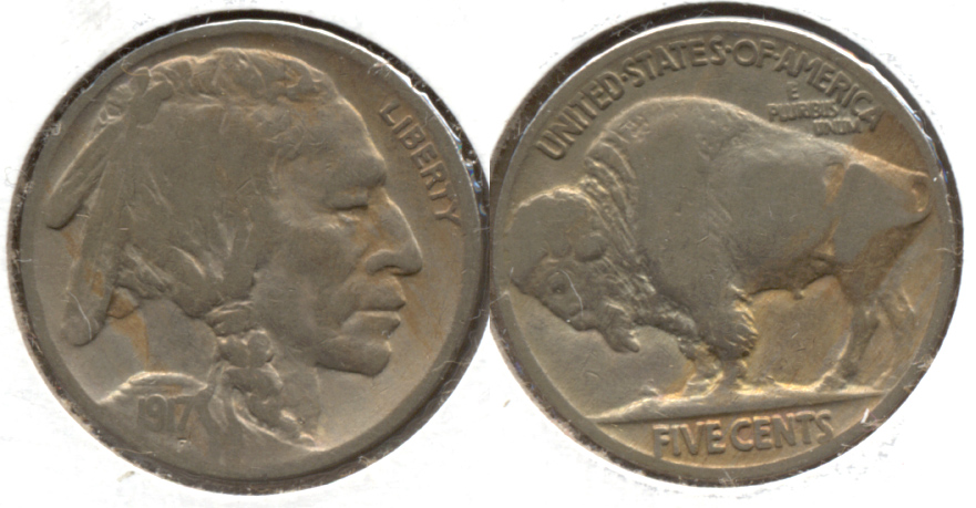 1917 Buffalo Nickel VG-8 y