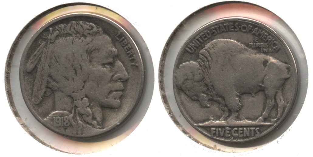 1918-S Buffalo Nickel Fine-12