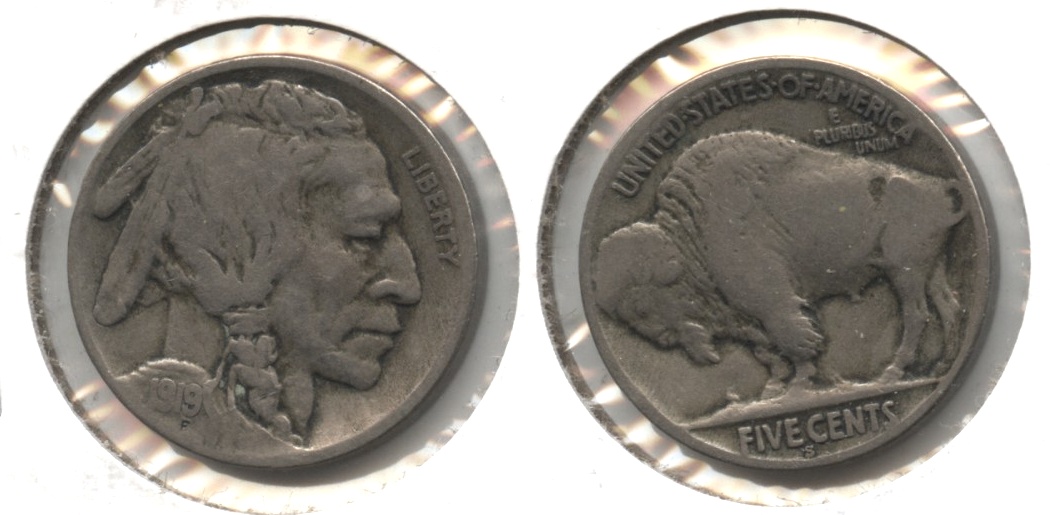 1919-S Buffalo Nickel Fine-12