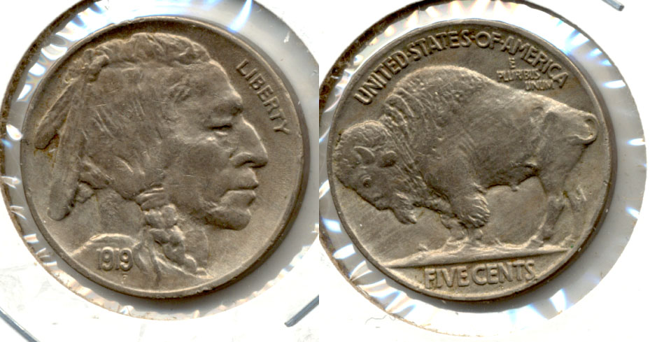 1919 Buffalo Nickel AU-50 a