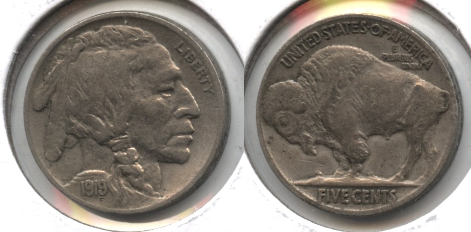 1919 Buffalo Nickel EF-40 #a