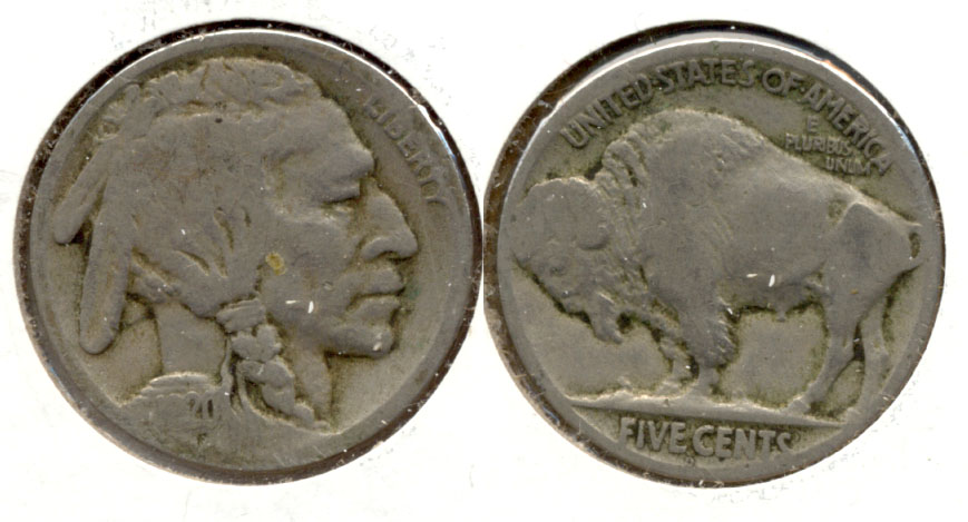1920-D Buffalo Nickel AG-3 j