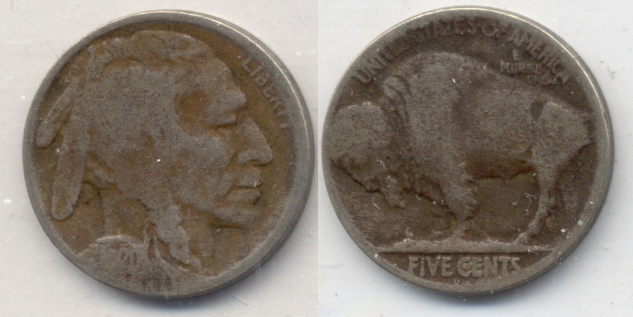 1920-D Buffalo Nickel AG-3 o