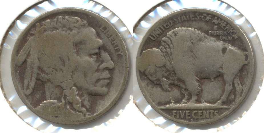 1920-D Buffalo Nickel AG-3 t