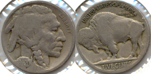 1920-D Buffalo Nickel Good-4 c