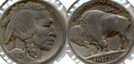 1920-D Buffalo Nickel VG-8 b