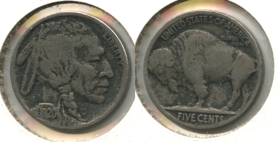 1920-D Buffalo Nickel VG-8 #g Dark Fields