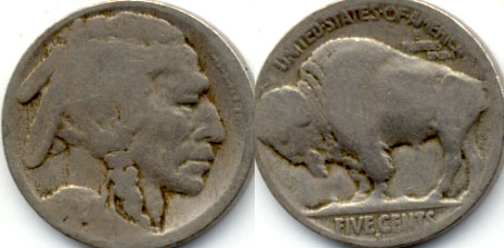 1920-S Buffalo Nickel AG-3 c