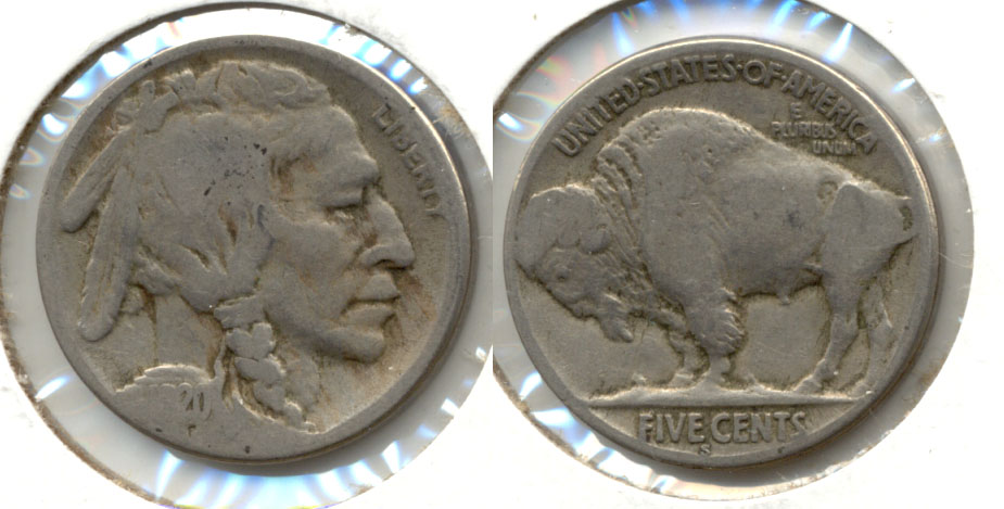 1920-S Buffalo Nickel Good-4 ab