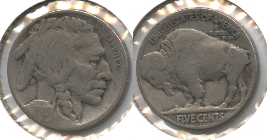 1920-S Buffalo Nickel Good-4 #ax