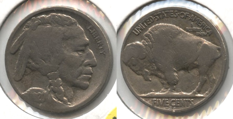 1920-S Buffalo Nickel Good-4 #bd Cleaned