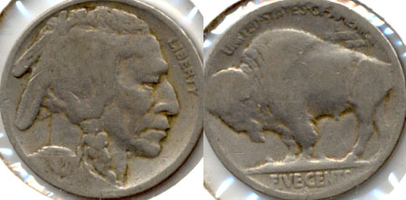 1920-S Buffalo Nickel Good-4 l