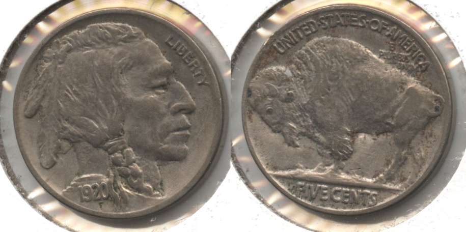 1920 Buffalo Nickel EF-40 #a Ugly Reverse
