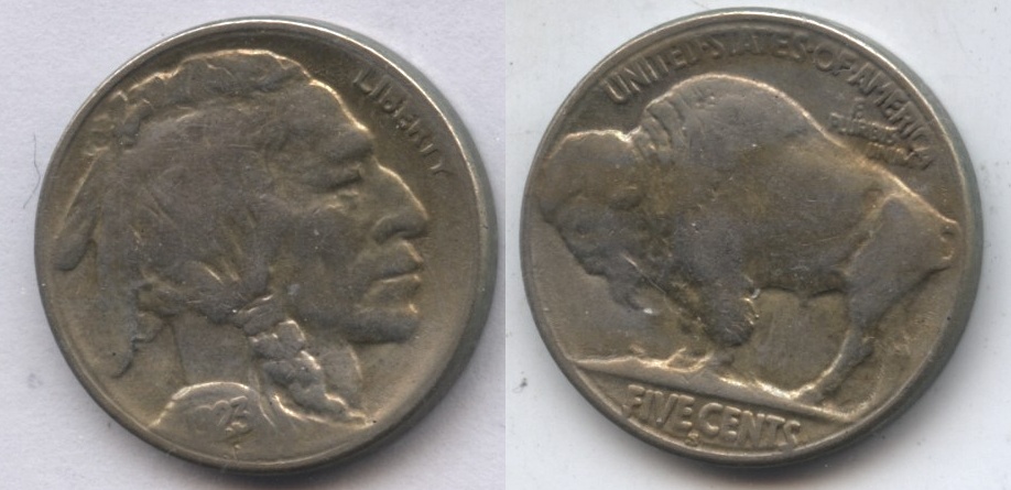 1923-S Buffalo Nickel F-12 Old Cleaning