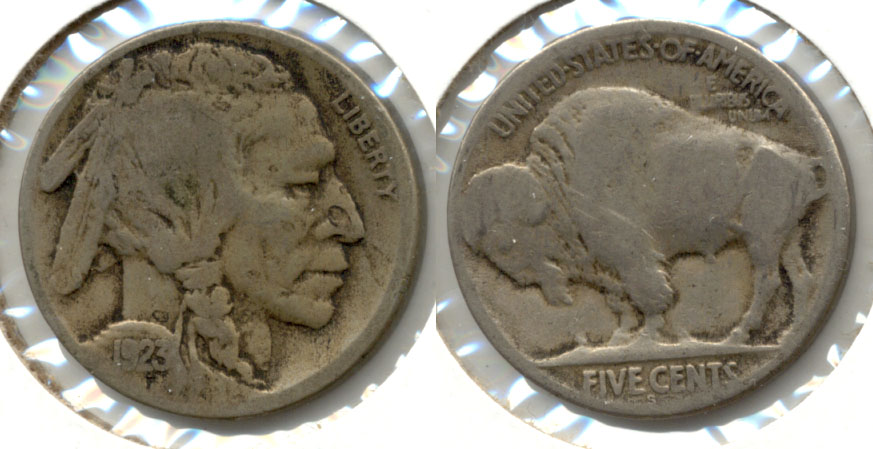 1923-S Buffalo Nickel Good G-4 ah