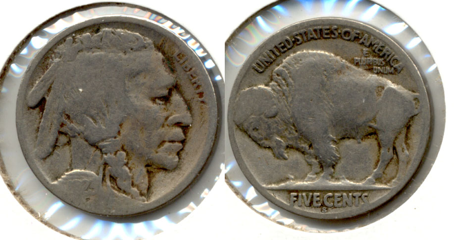 1923-S Buffalo Nickel Good G-4 bj