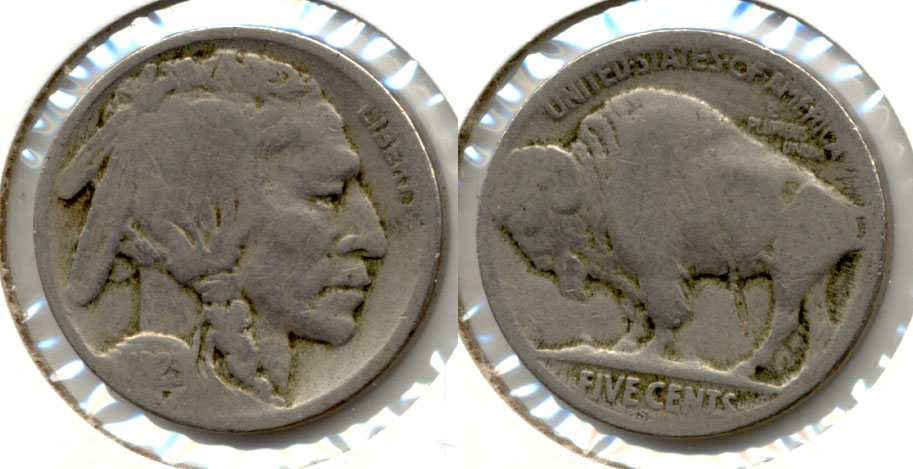 1923-S Buffalo Nickel Good-4 bo Reverse Lamination