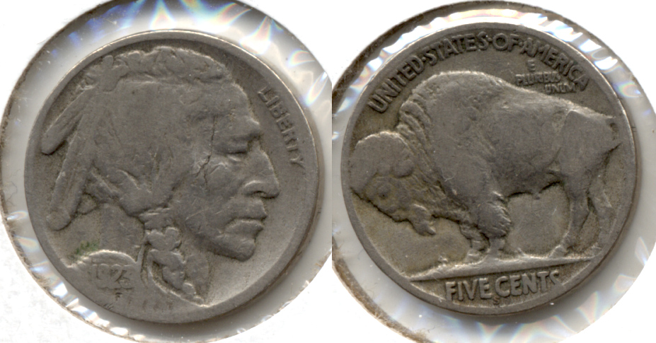 1923-S Buffalo Nickel Good-4 bu Obverse Lamination