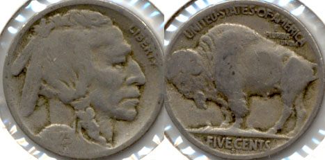 1923-S Buffalo Nickel Good G-4 d
