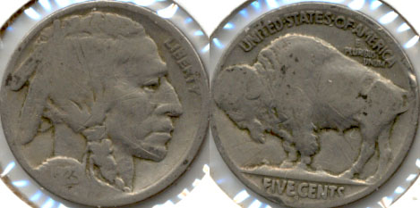 1923-S Buffalo Nickel Good G-4 i Scratches