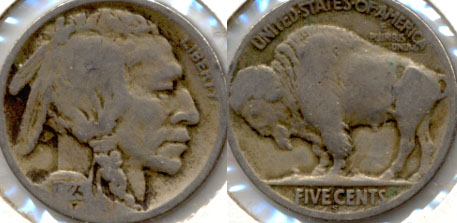 1923-S Buffalo Nickel Good G-4 n