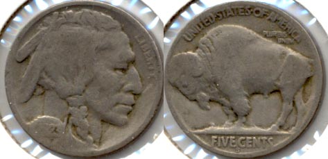 1923-S Buffalo Nickel Good G-4 p