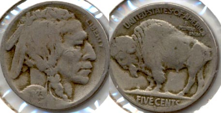 1923-S Buffalo Nickel Good G-4 r