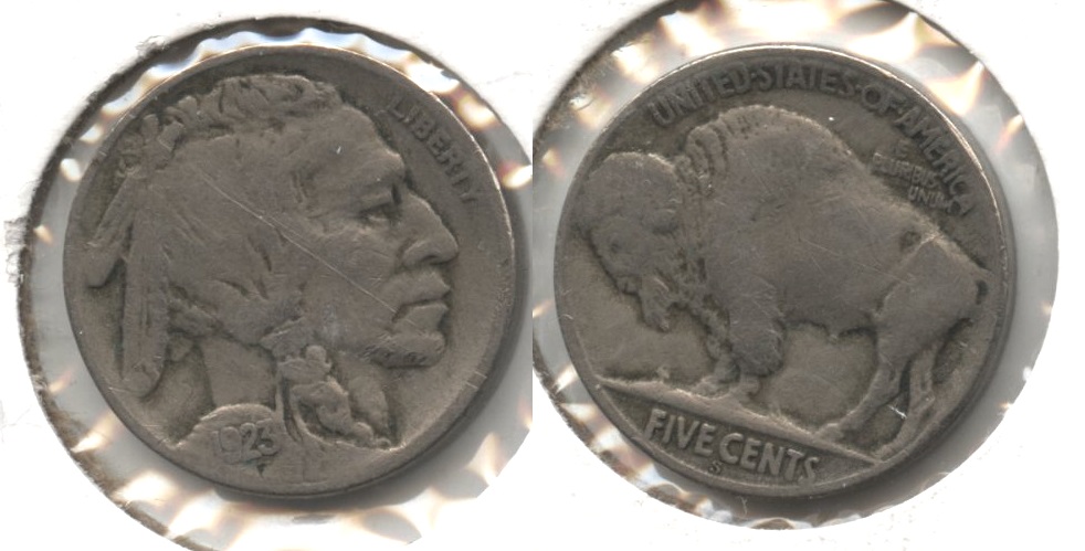 1923-S Buffalo Nickel VG-8 #i Scratches