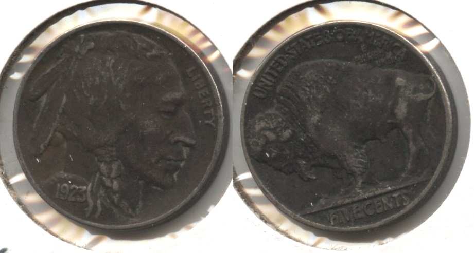 1923 Buffalo Nickel EF-40 #a Dark