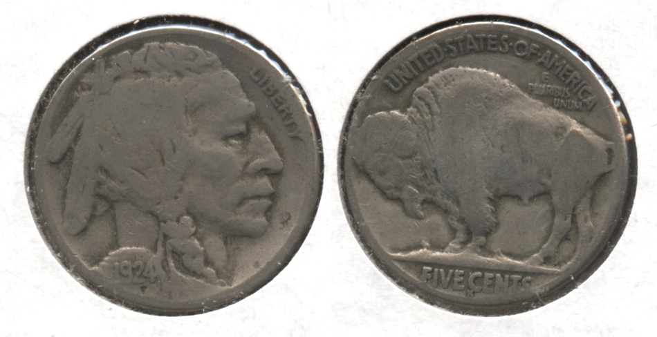 1924-S Buffalo Nickel VG-8 #b