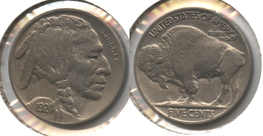 1924 Buffalo Nickel AU-50 #a