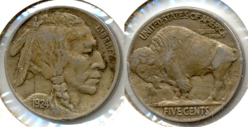 1924 Buffalo Nickel Extra Fine EF-40